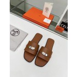 Hermes flat heeled slippers